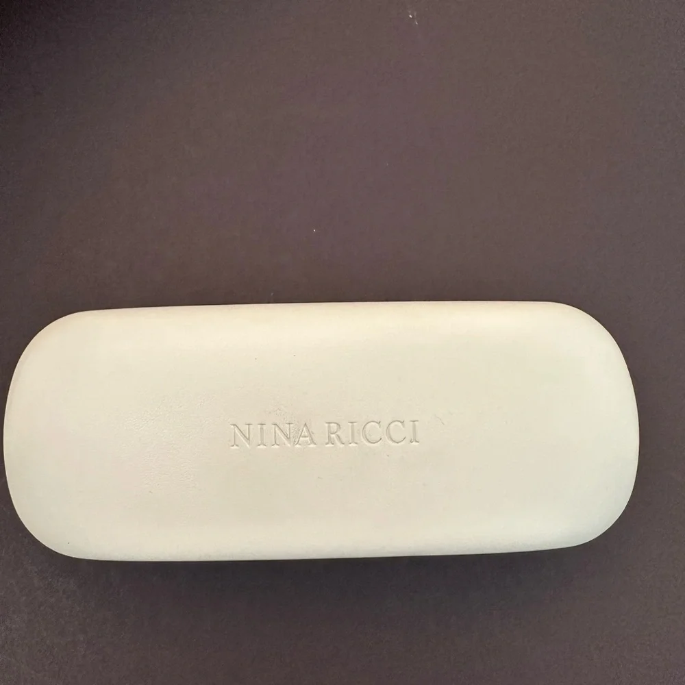 NINA RICCI White Sunglasses Case Brand New